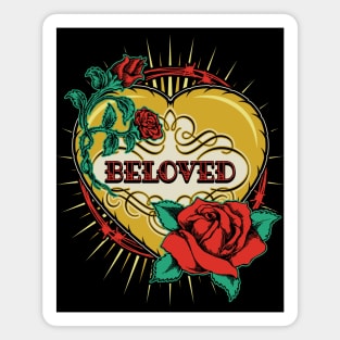 Beloved Tattoo Heart Magnet